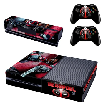 

Deadpool Skin Sticker Decal For Microsoft Xbox One Console and 2 Controllers For Xbox One Skins Stickers Vinyl