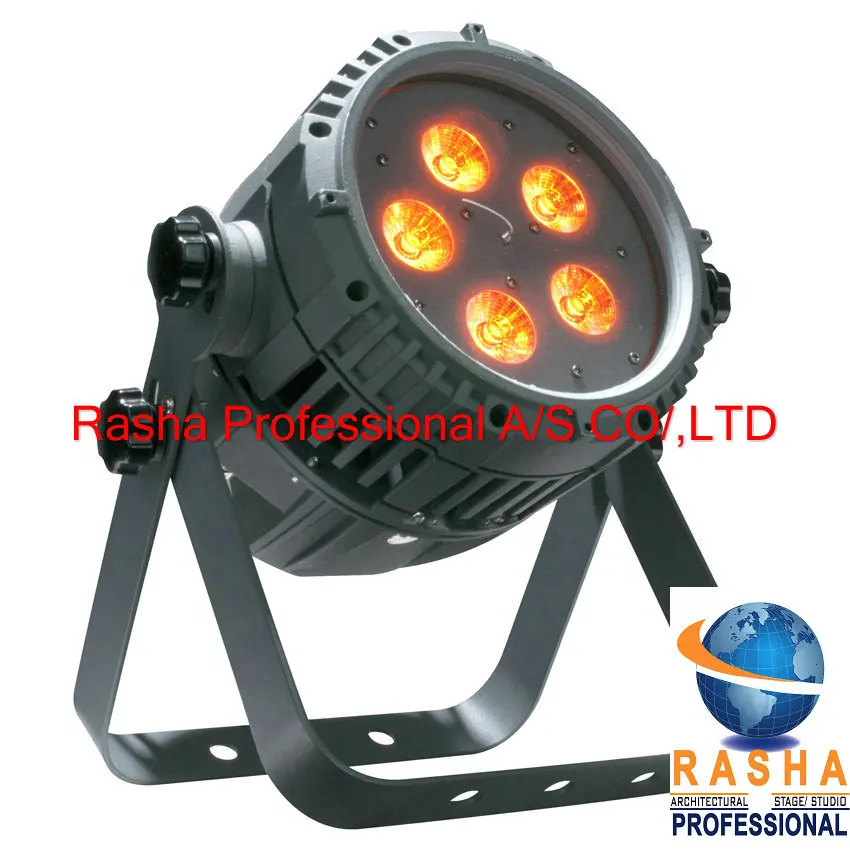 

HOT SALE Freeshipping RASHA IP65 Waterproof 5pcs*18W 6in1 RGBAW+UV LED Par Light,Outdoor LED Par Light For Stage Party,Event