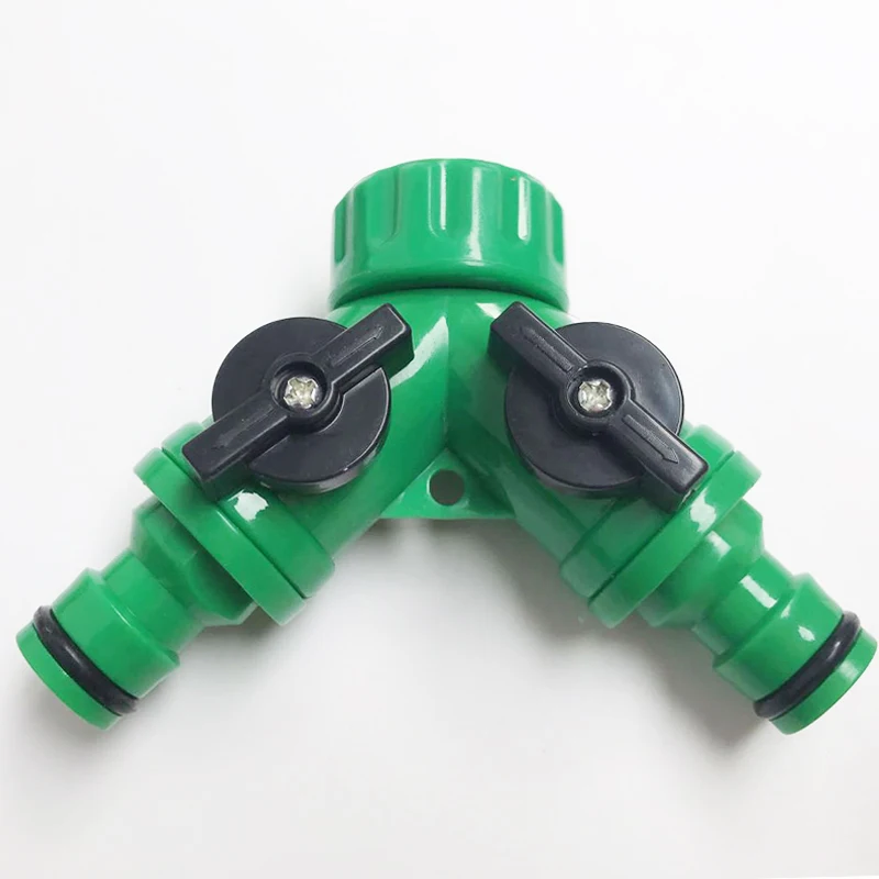 

Home Garden Drip Irrigation System Adapter 2-way Valve Garden Irrigation 3 / 4 " Y Connector 1pc