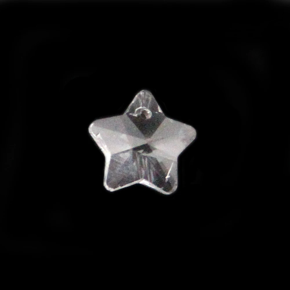 14mm 1000pcs Crystal Glass Crystal Five-pointed Star Beads With One Hole For Wedding Decoration Big Promotion