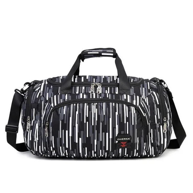 2017 Waterproof nylon gym bags cylindrical dry fitness handbag football