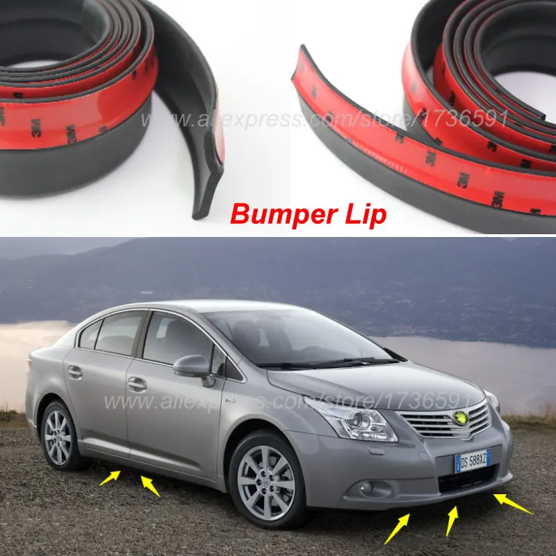 Car Front Lip Deflector Lips Skirt For TOYOTA Avensis Camry RAV4 Prado
