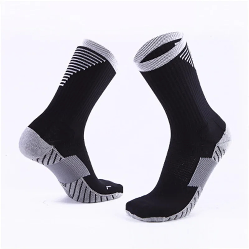 Высокое качество Профессиональные Нескользящие дышащие спортивные носки для бега и велоспорта утолщенные футбольные носки с махровой подошвой GLM020