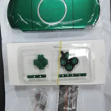 Зеленый цвет полный корпус оболочки лицевой панели случае Ремонт Замена для sony psp 3000 консоли оболочки с кнопками винты