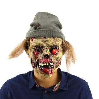 

Halloween Terror Zombie Mask Grave Keeper Witch Monster Cosplay Mask Nausea Turtleneck Wacky Mask