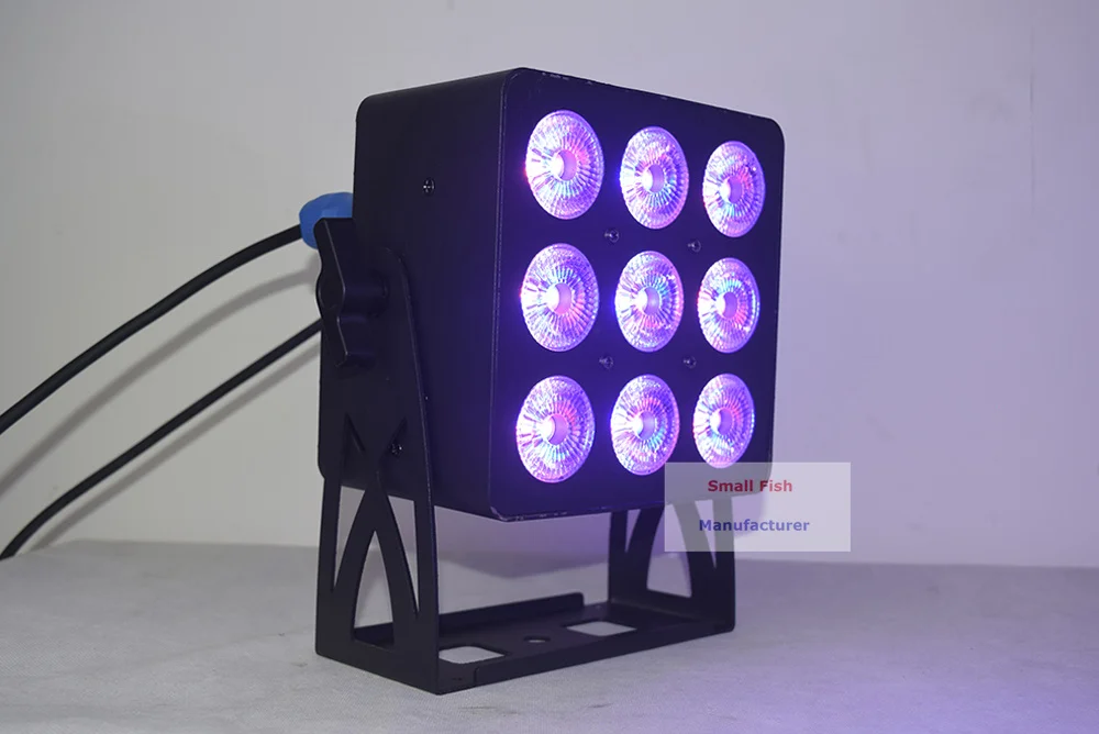 Светодиодный светильник 9x18 Вт RGBWA UV 6 в 1 светодиодный DMX512 Par сценический