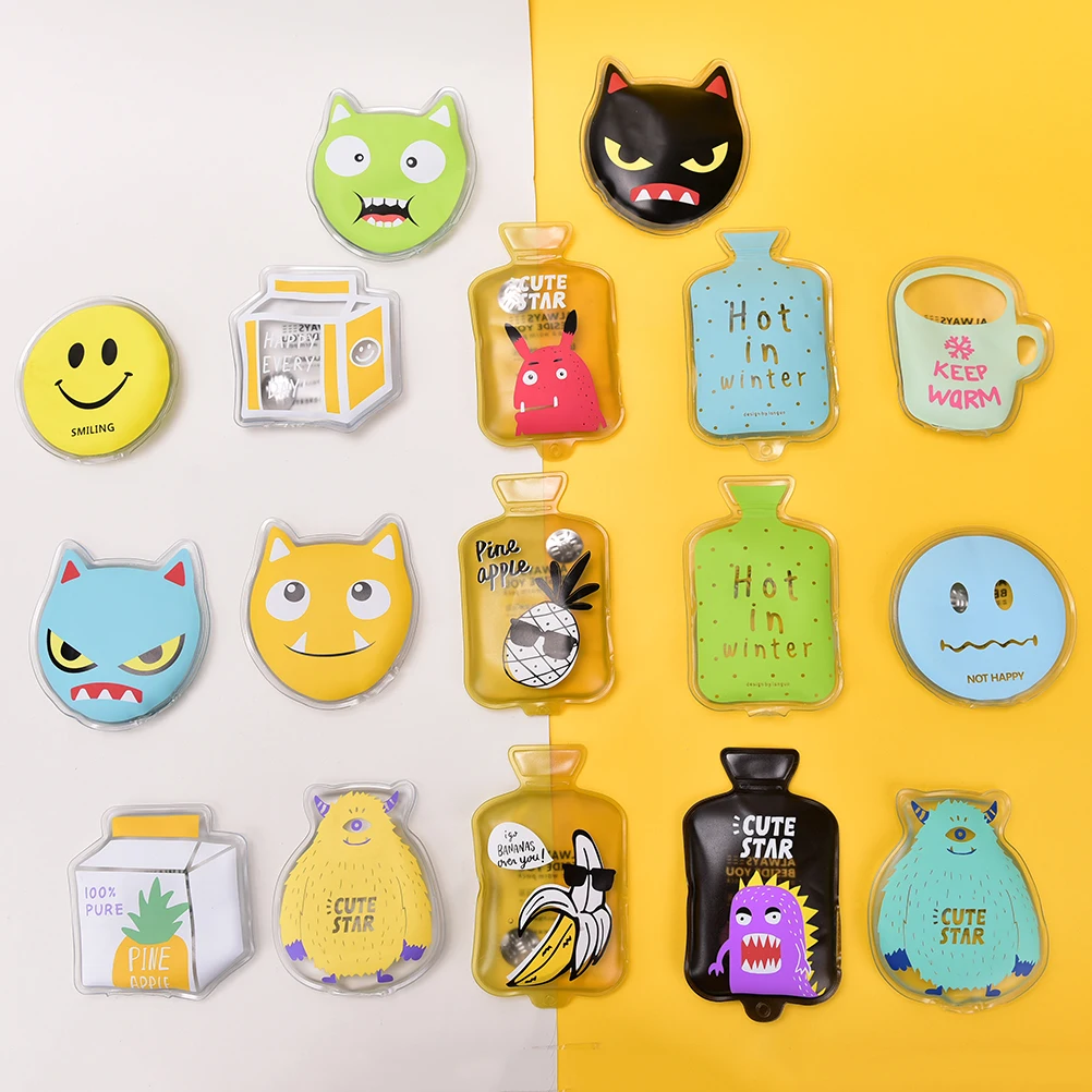 

Cute Winter Cartoon Instant Heating Gel Hand Warmer Reusable Heat Pad Handwarmer Liquid Cover Accessories 10 Style