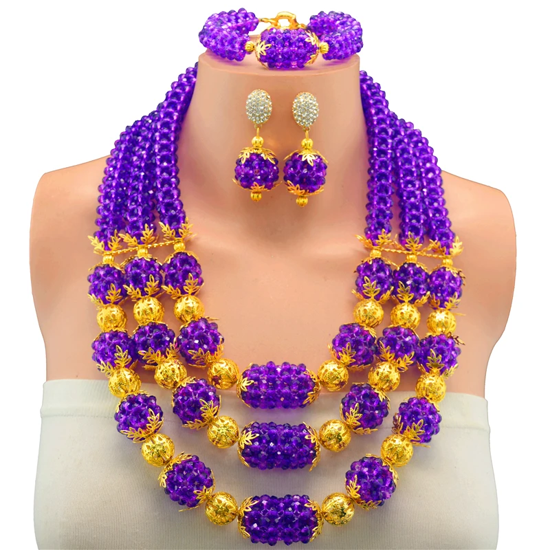 Fashionable African Beads Jewelry Set Lilac Purple Costume Nigerian Wedding African Bridal Jewelry Set Free Shipping цена Fashionable African Beads Jewelry Set Lilac Purple Costume Nigerian Wedding African Bridal Jewelry Set Free Shipping цены онлайн