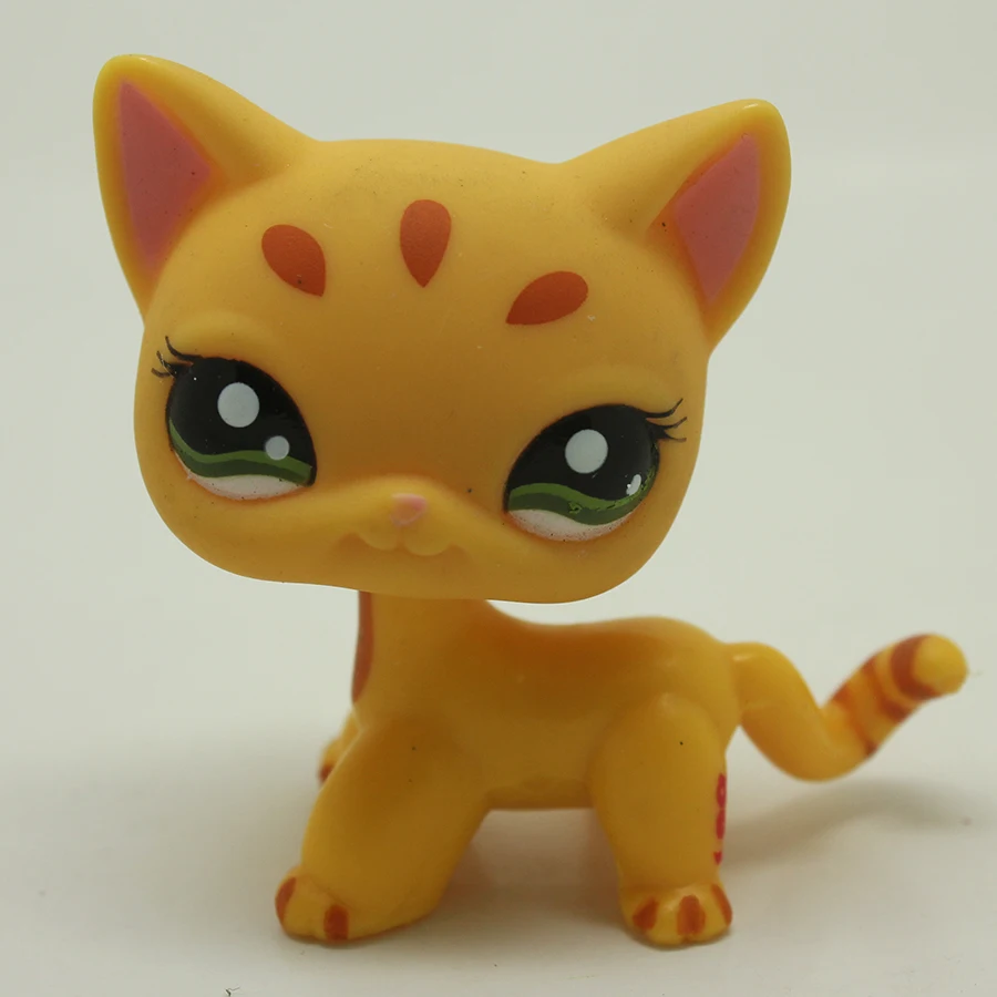 Details about / Rare LPS Toys Pet Shop Orange Short Hair Cat Kitten Collection Figures