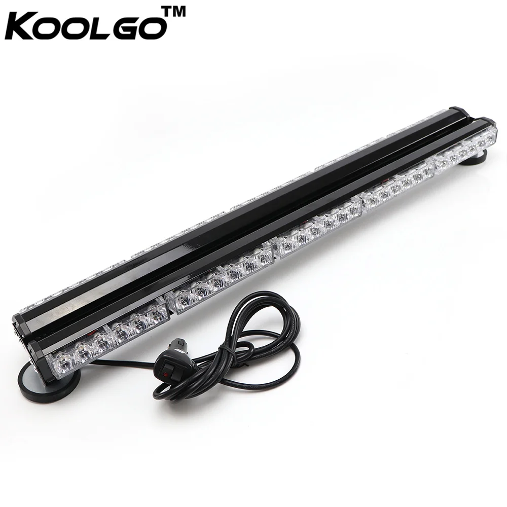 

KOOLGO 30" 180W Led Strobe Light Bar Car Flash Signal Emergency Warning Light Fireman Police Beacon Truck stroboscopes