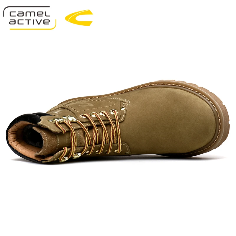 Camel Active/Новинка; Мужская обувь; высокие ботильоны; роскошные кроссовки из натуральной кожи; зимние ботинки из спилка