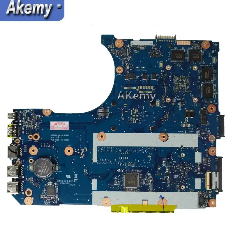Akemy N551ZU FX-7600 материнская плата для процессора REV 2,0 для ASUS N551Z N551ZU материнская плата для ноутбука Материнская плата N551ZU материнская плата протестирована