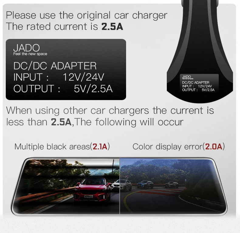 JADO D230 Pro Stream зеркало заднего вида Dvr видеорегистратор era avtoregistrator 10 ips сенсорный экран Full HD 1080P Автомобильный видеорегистратор dash cam
