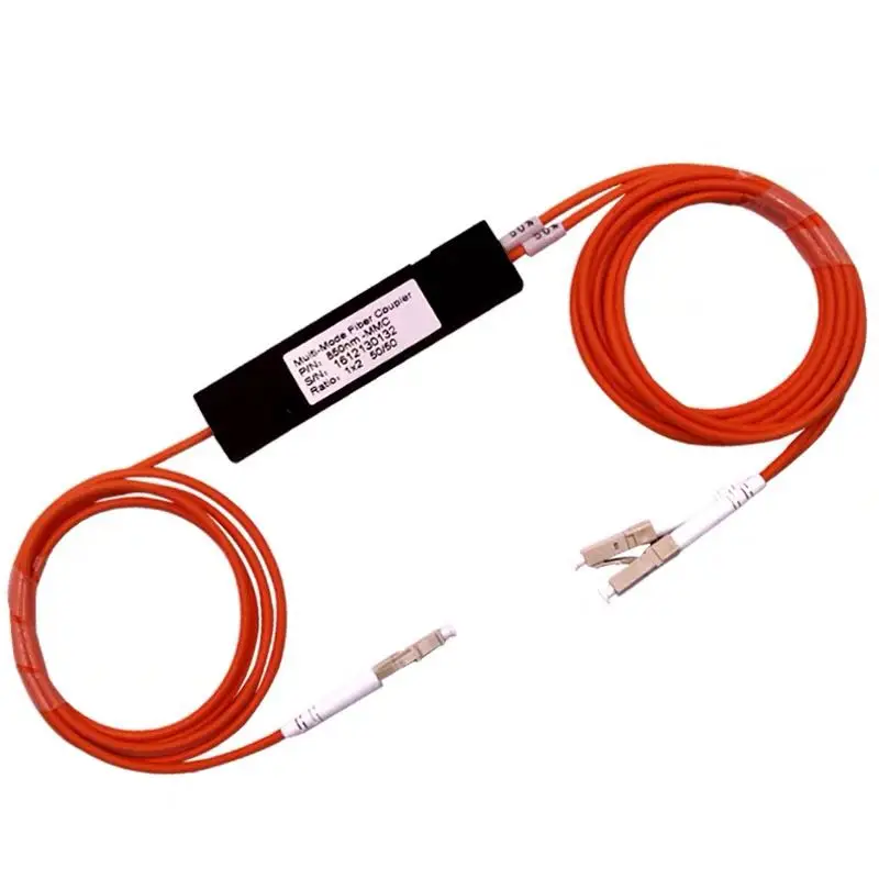 

LC/UPC 1x2 FBT Fiber Optic Splitter Multimode, PLC Splitter Module M/M 1M, High Reliability