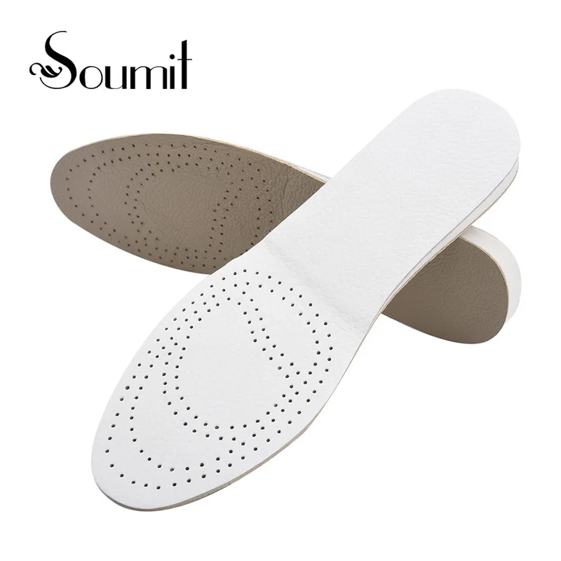 

Soumit EVA Invisible Height Increase Insoles Double Cowhide Leather Soles for Men Women Shoes Lift Taller Increasing Insole Pads