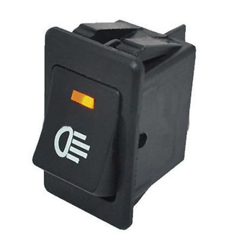 

1PCS 12V 35A Car Fog Light Rocker Switch 4Pins Yellow LED Dash Dashboard