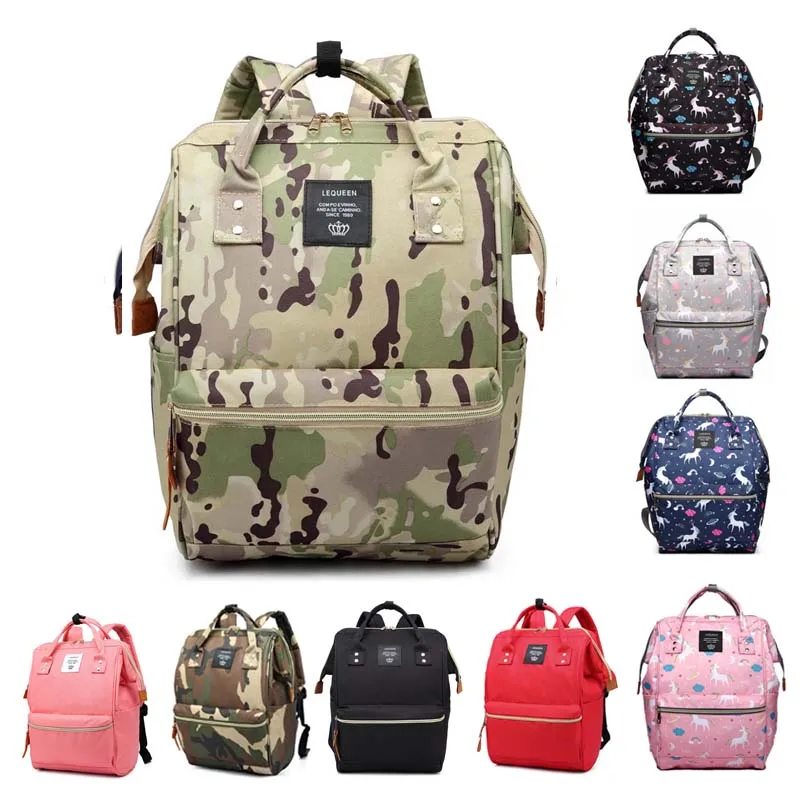 

Lequeen diaper bag backpack for mom and baby maternity multi-function waterproof wet bag larger capacity baby travel bag