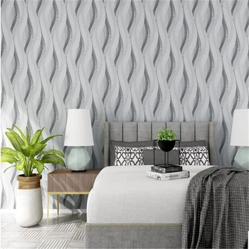 

beibehang Modern simple fashion lines PVC waterproof wallpaper restaurant sofa TV background wall bedroom wallpa papel de parede
