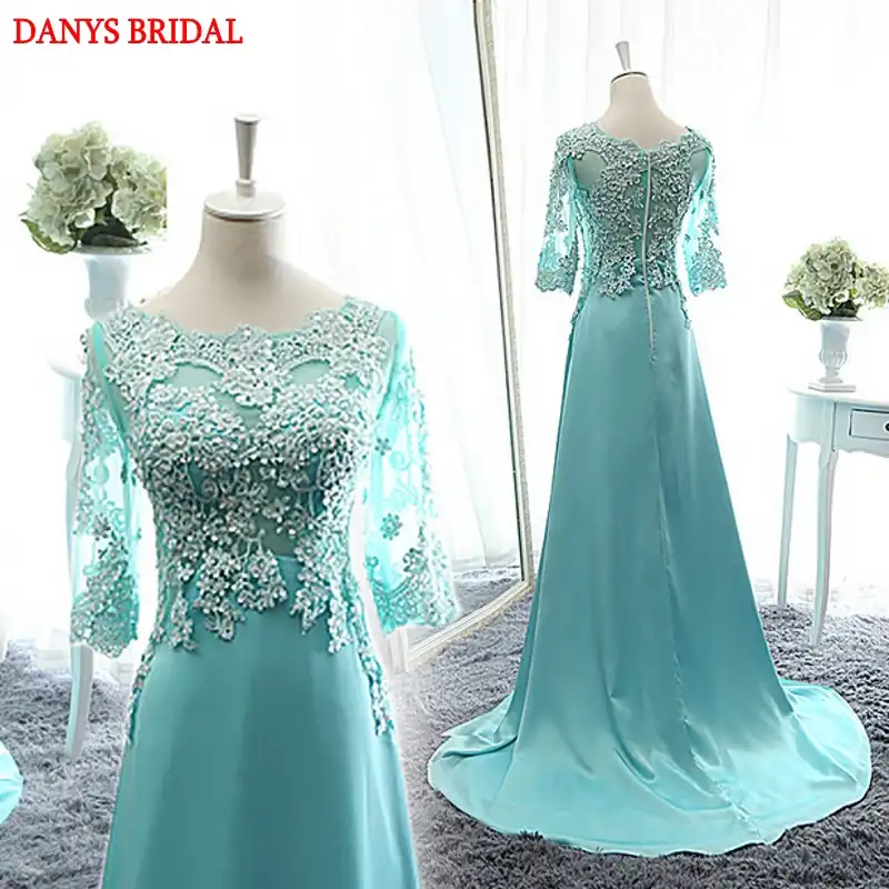 mint green mother of the bride dress