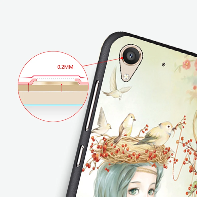 Huawei Y6II Case Original Cover for Huawei Y6-2 Bag Case Cover Skin Wolf Fish Skull y6 II Fundas 100% 5