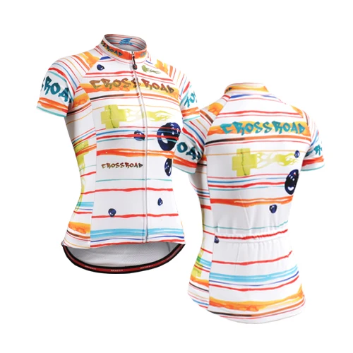 Женский короткий рукав Pro для горного велосипеда одежда из Джерси для гонок велосипедная одежда/Ropa Ciclismo велосипедные майки для леди - Цвет: Зеленый