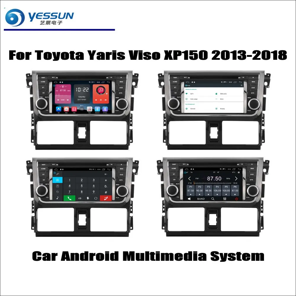 

For Toyota Yaris Viso XP150 2013-2018 Car Radio CD DVD Player GPS Navigation Android System HD 7" Screen Multimedia