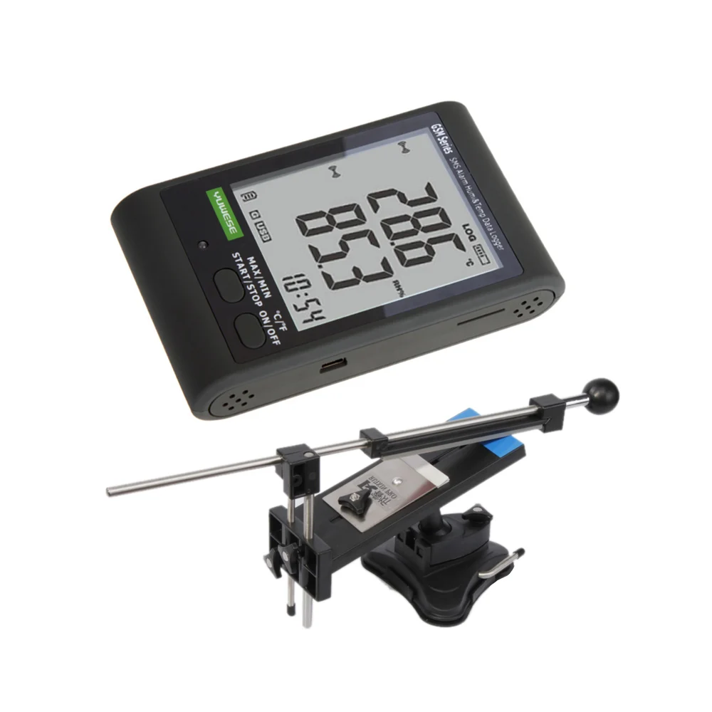 

Digital Temperature Humidity Logger Meter Thermometer Hygrometer + Fixed-angle Kitchen Knife Sharpener Kits 4 Sharpening Stones
