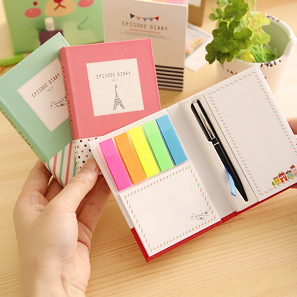 

Creative Tower Hard Cover Notepad School Supplies Office Stationery Diary 10.11