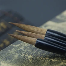 Высокое качество, китайская Ручка-кисть для каллиграфии, набор, озеро, перо, ласка, набор кистей для волос, написание чернил, кисть, ручка, товары для рукоделия, Подарочная коробка, набор