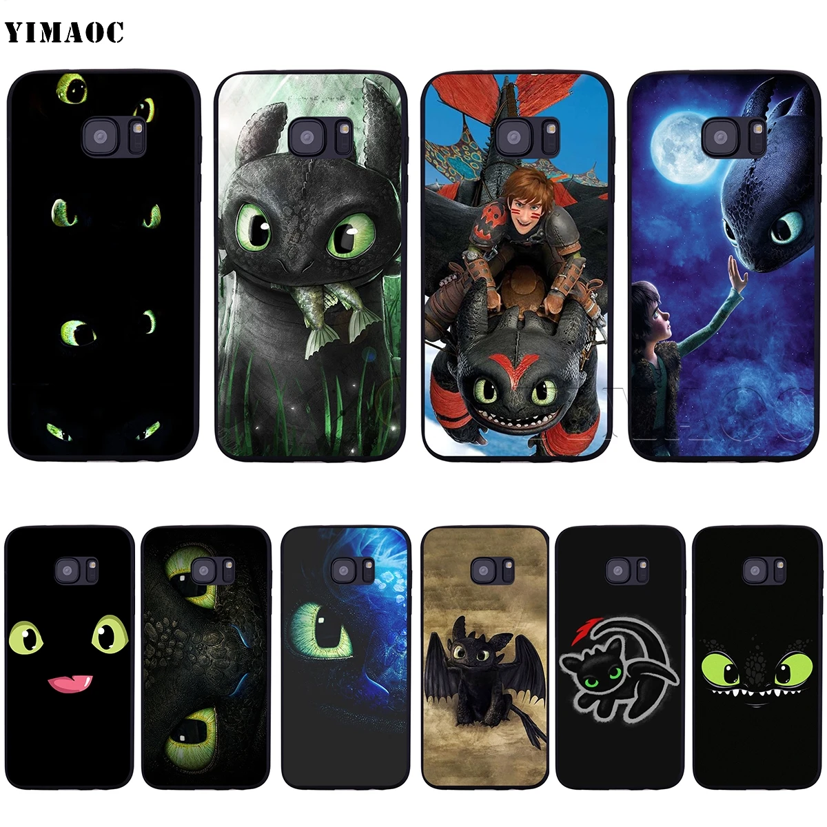 

YIMAOC Toothless Train Your Dragon Case for Samsung Galaxy A7 A8 A9 A10 A20 A30 A40 A50 A70 M10 M20 M30 S10 S10e J6 Plus