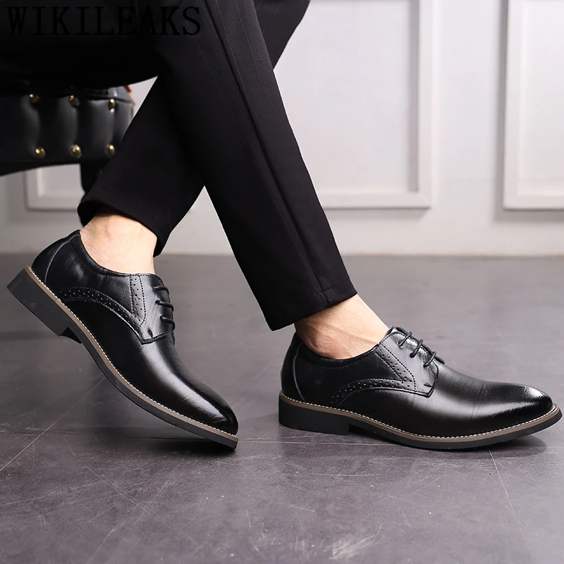 

italian shoes men Coiffeur oxford mens genuine leather dress shoes pointed shoes men zapatos de hombre de vestir formal ayakkabi