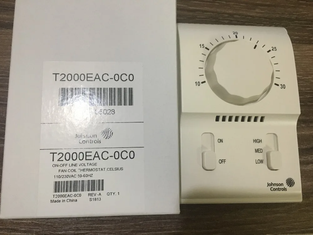 Johnson thermostat T2000EAC 0C0 single cold mechanical thermostat fan