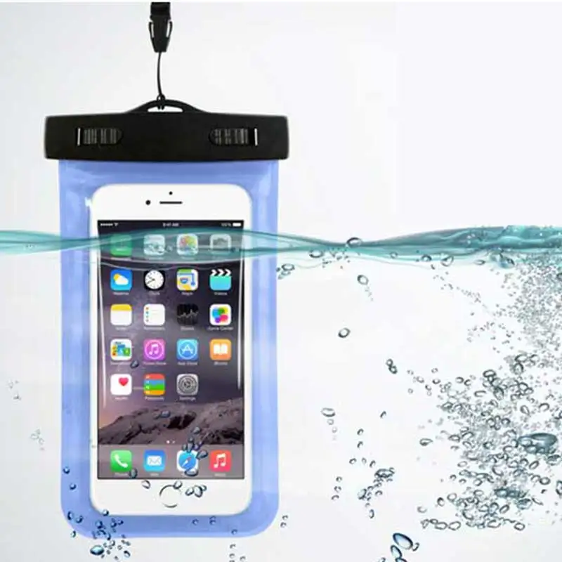 Universal 3.5 5.5 Waterproof Mobile Phone Bag Case Clear PVC Sealed