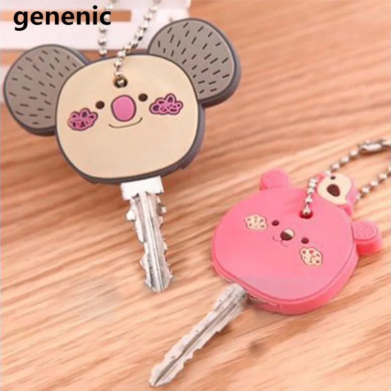 

Classical Cute Animal Soft Key Top Head Cover Chains Cap Keyring Phone Strap DIY