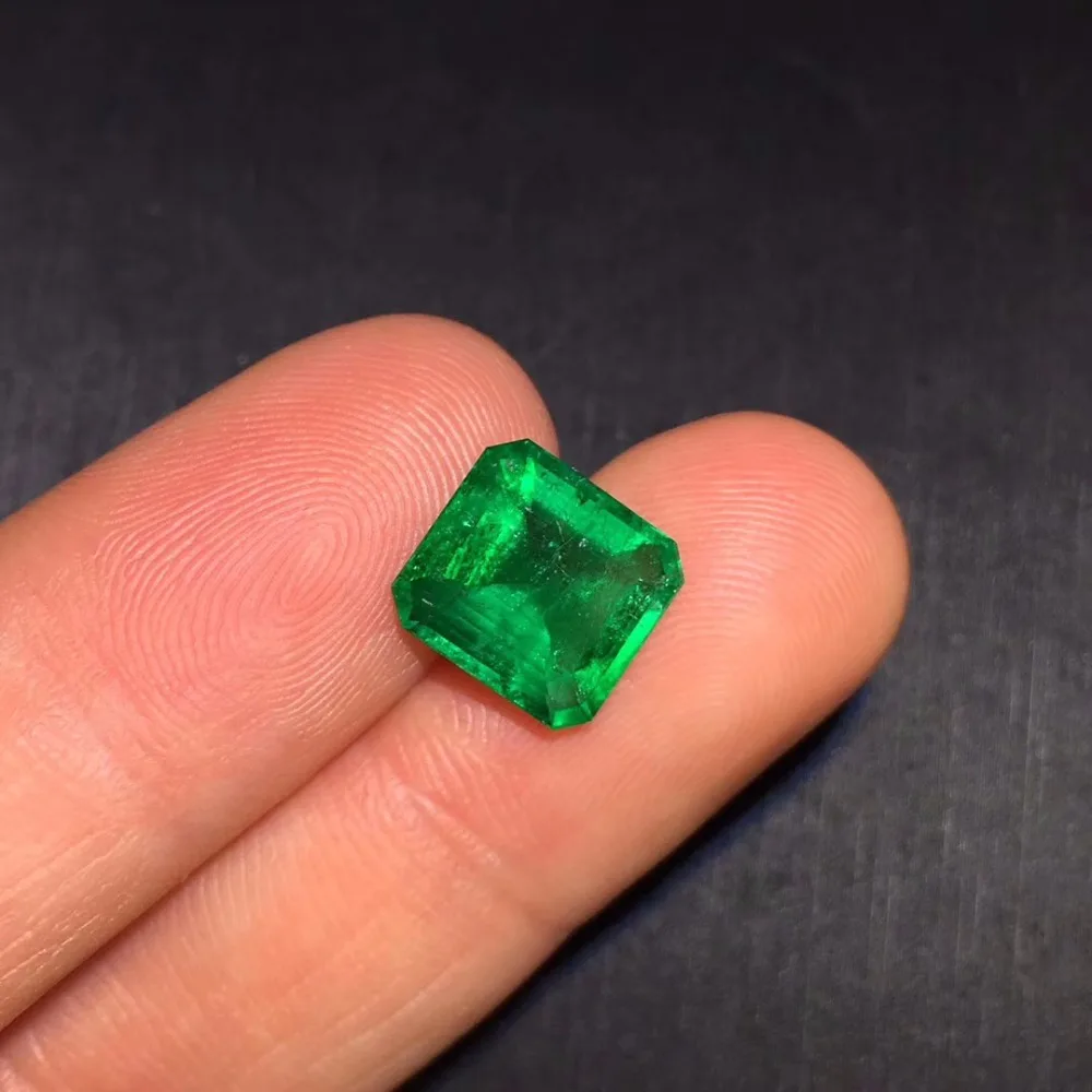 Драгоценный камень AGL Cert Замбия 2.95ct граненые яркие зеленые натуральные изумрудные драгоценные камни свободные драгоценные камни