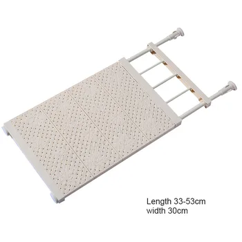 

HOT Adjustable Shelf Closet Storage Rack Organizer Expandable for Kitchen Cupboard Wardrobe Bookcase TI99