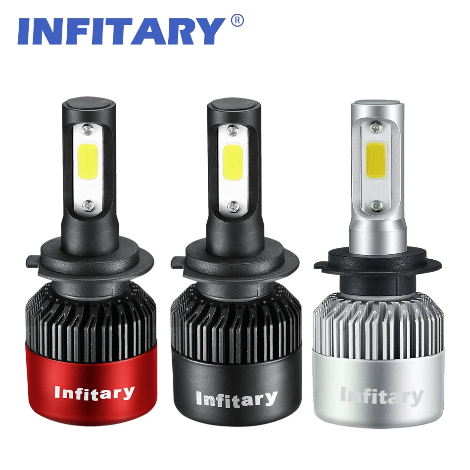 

2 PCS H4 Led Headlight Bulb H7 LED H1 H3 H8 H11 9005 HB3 9006 HB4 9007 Chips COB 8000LM 6500K 12V Auto Fog Light Car Lamp