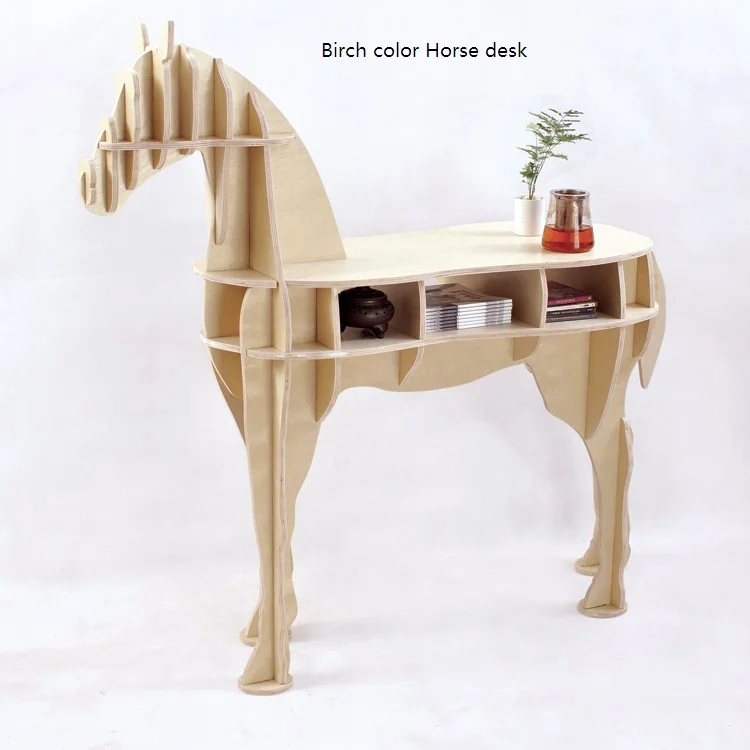 birch color Horse desk