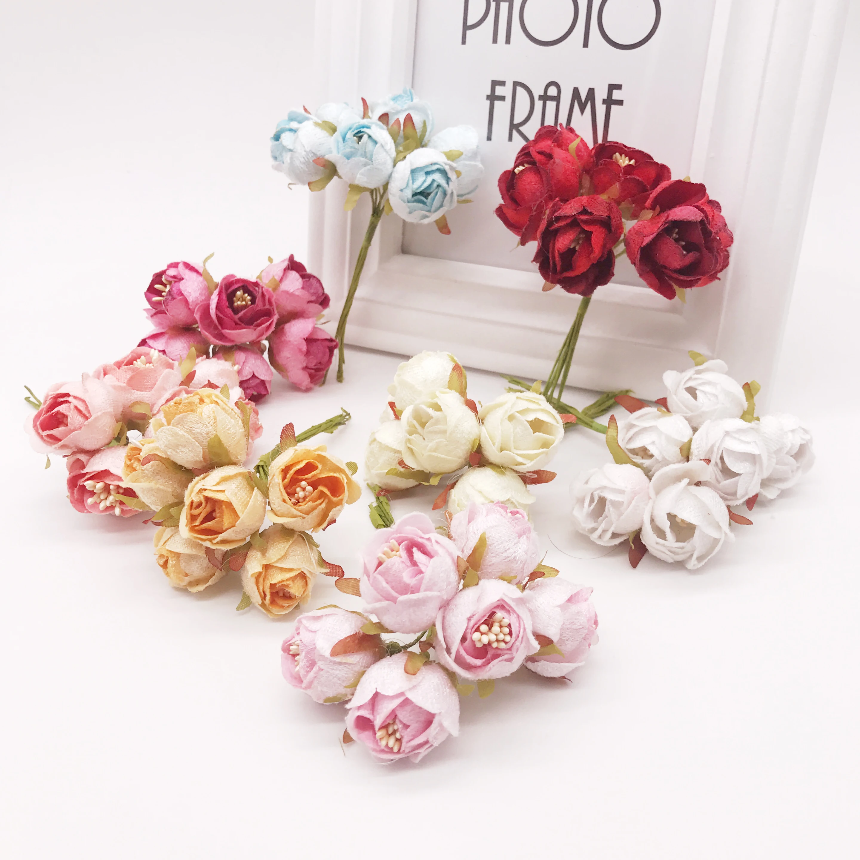 Rose Artificial Flowers Mini Paper Mini Paper Flowers Decoration