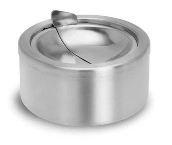 

SZS Hot Ashtray Hinged Lid Ascher Height 5.5 cm Diameter: 12 cm