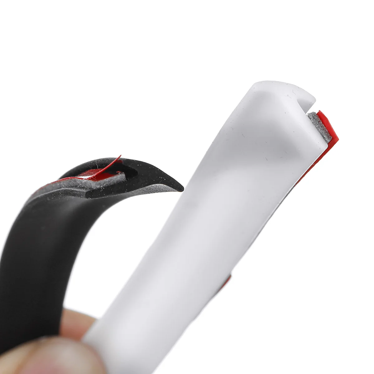 

2M Slanted T-Type Car Door Gap Rubber Sealing Strip Sticker Seal Sound Insulation Weatherstrip Edge Sealant Black White