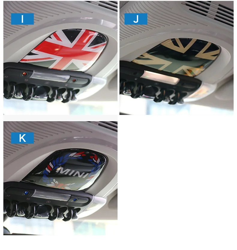 3D Car Interior Roof Reading Light Stickers Covers for Mini Cooper F56 F55 F54 F60 Countryman Accessories Car Styling (4)