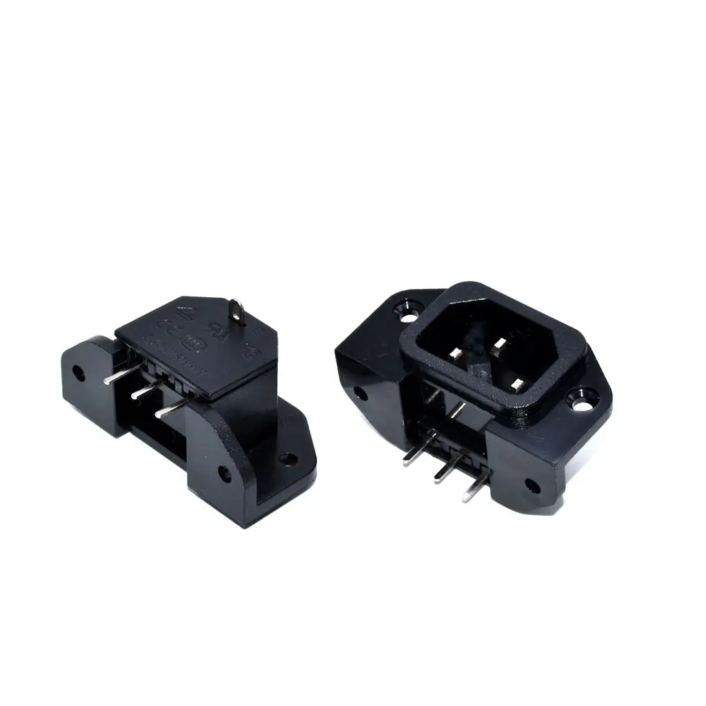 IEC-C14 output socket CE Rohs universal Electrical AC power socket with four screw hole fixed BX-120E 10A 250V