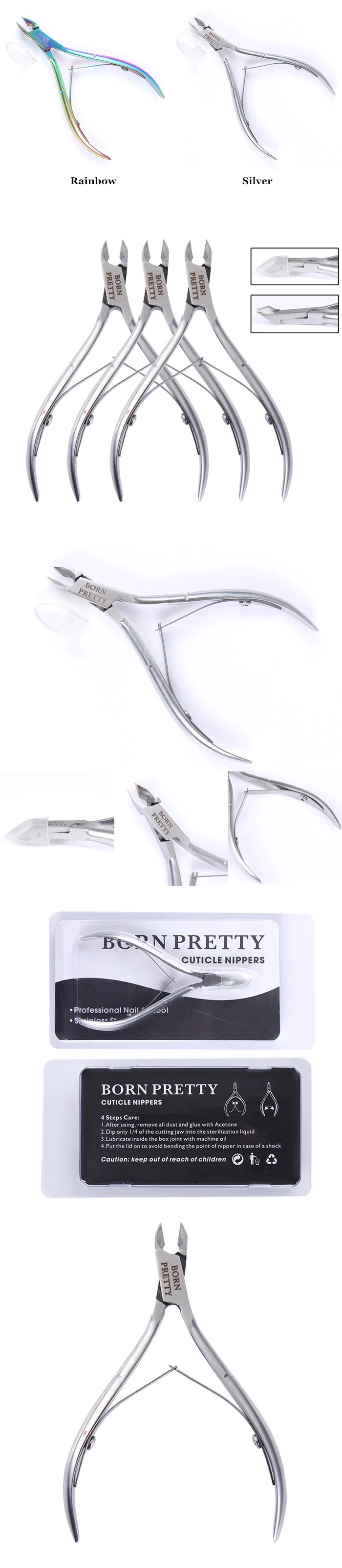 BORN PRETTY 1 шт. кусачки для ногтей кутикулы клипер плоскогубцы-ножницы для удаления омертвевшей кожи Маникюр Инструмент для дизайна ногтей