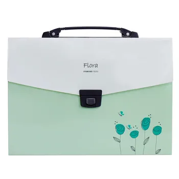 

Accordion Expanding File Folder, 13-Pockets,A4 Size, Handle and Tabs, Buckle Closure