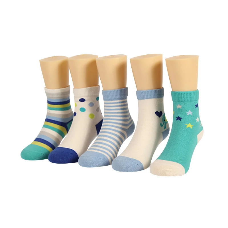 5 Pairs/Lot Cotton Soft Baby Girls Sock Cartoon Dog Baby Sock For Boy