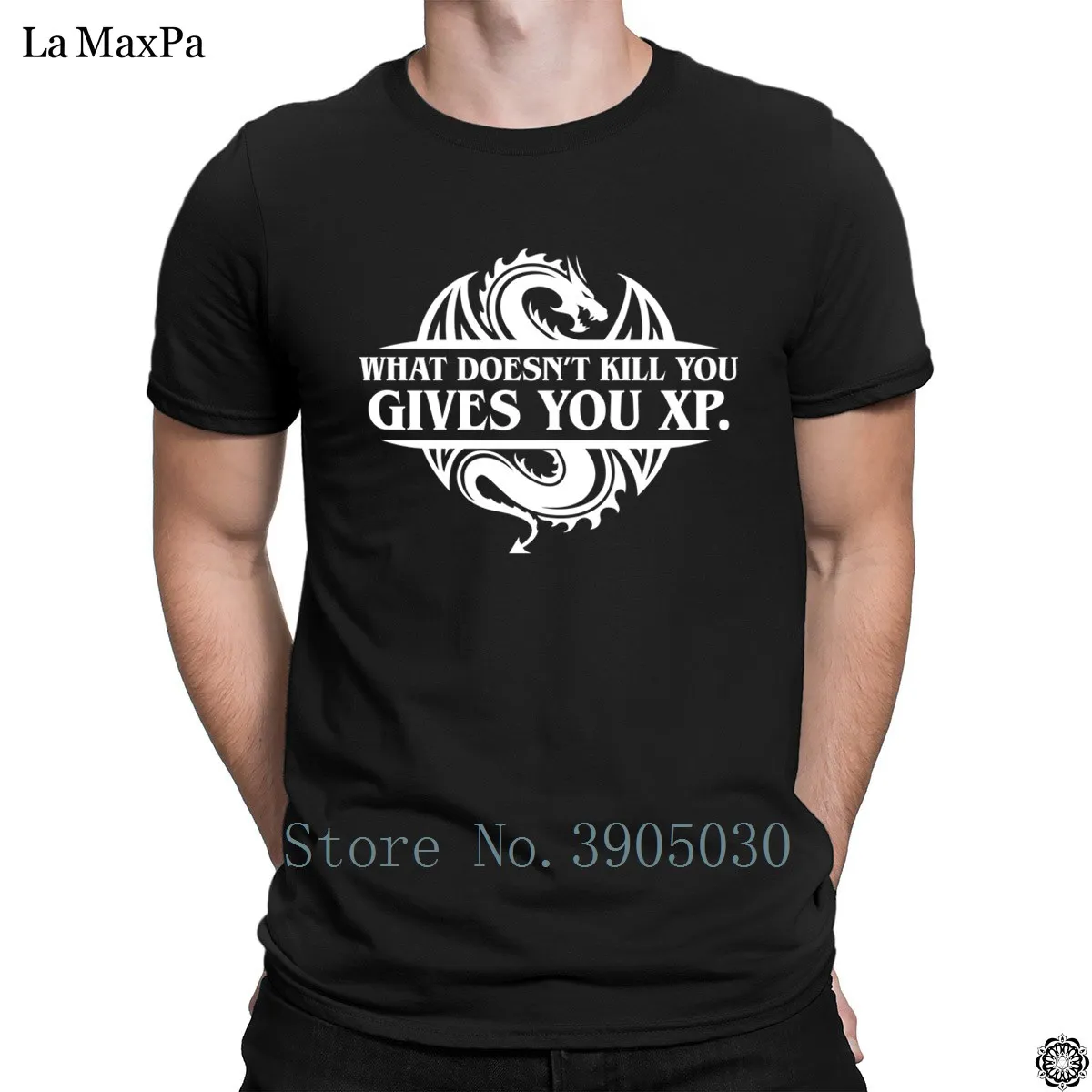 

2018 Letters T-Shirt What Doesnt Kill You Gives You Xp Dnd Slaying Dragons In Dungeon T Shirt For Men Trendy Basic S-3xl