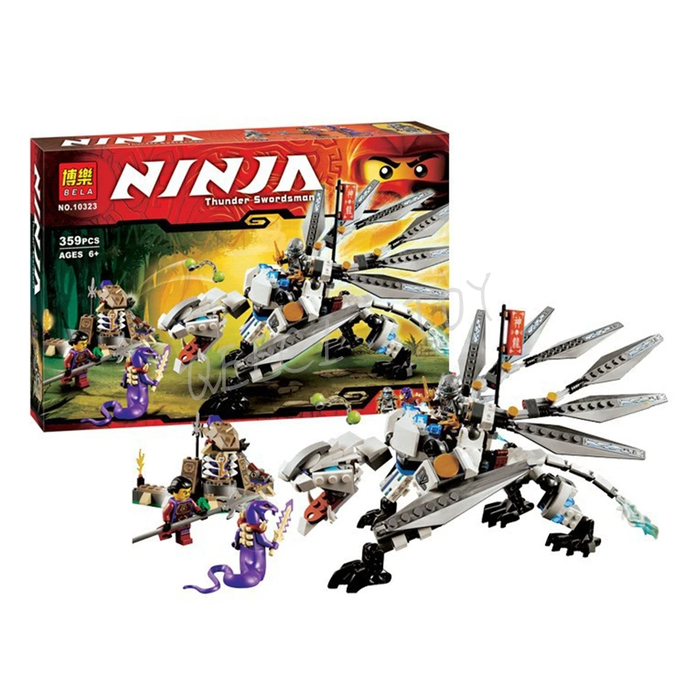 НОВЫЙ 359 шт. БЕЛА Фантом ниндзя Дракон Minifigures наборы Строительные Блоки Цифры