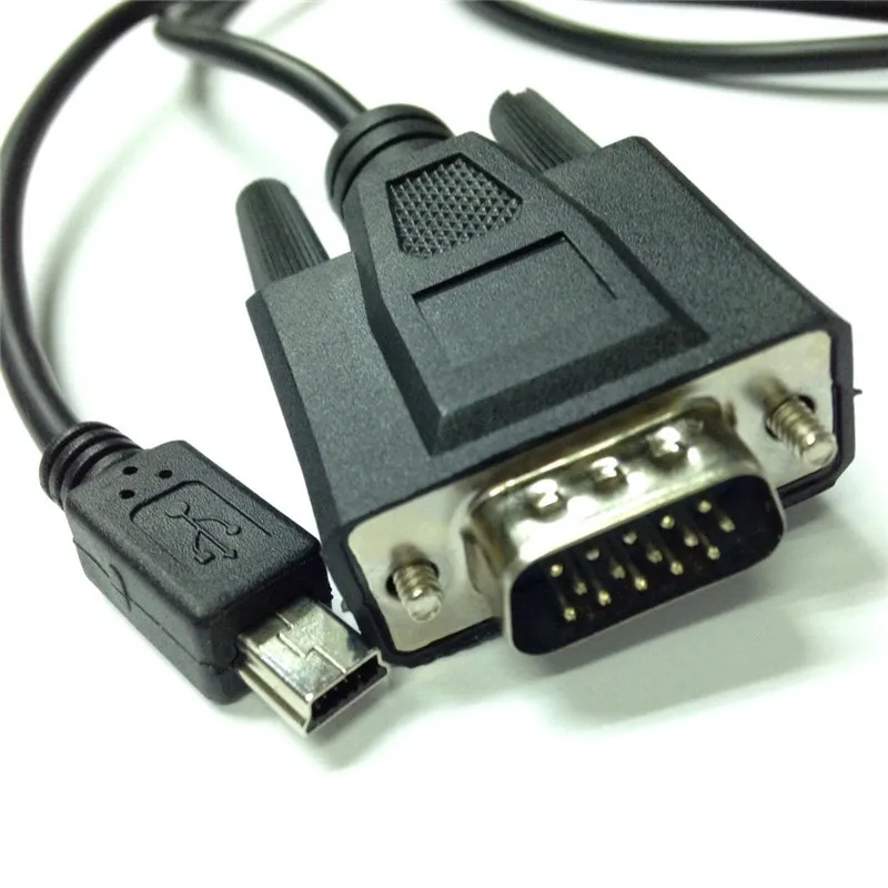 Мини usb папа 5 pin к VGA D SUB 15 Мужской адаптер кабель для мобильного DVD EVD 1