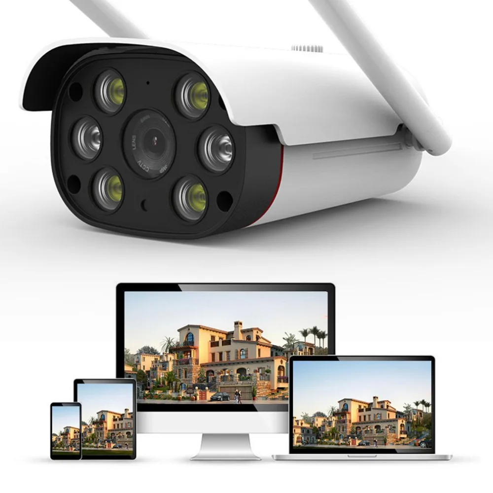

12mm Outdoor Waterproof Wifi Camera 1080P HD 2MP Security Surveillance Camera Motion Detection 6 LED Night Vision P2P Camera